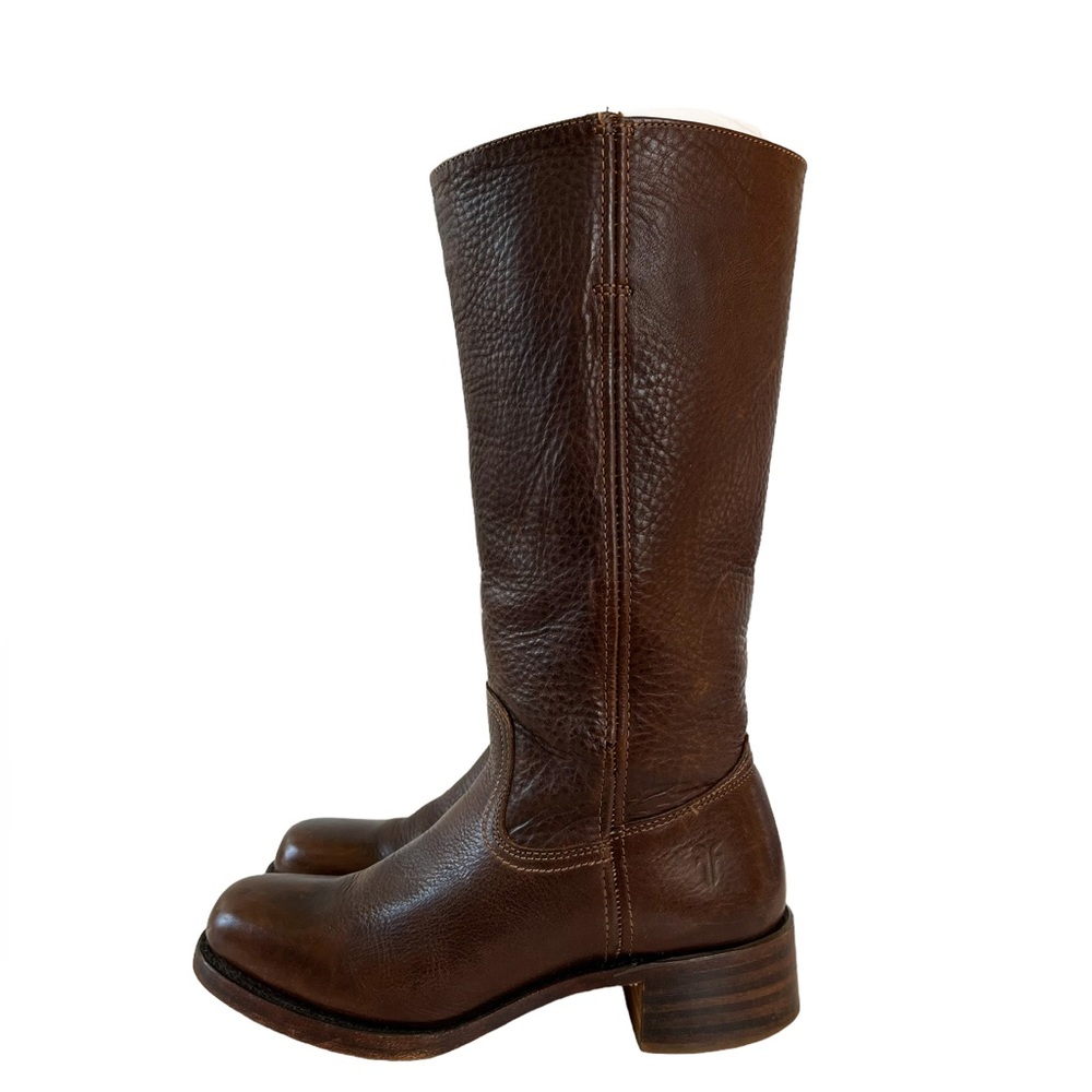 Frye Dark Brown Leather Vintage Campus Boot Size 9 - Picture 12 of 12